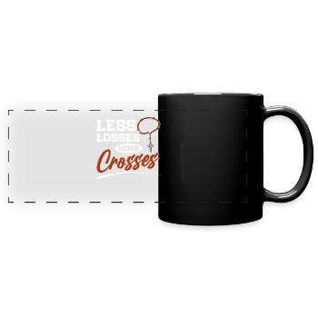 Chaplain Pastor - Full Colour Panoramic Mug - black - Front