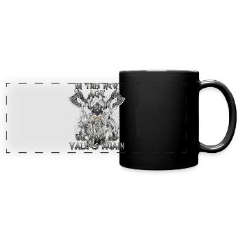 Walhalla Erbe Geschenk einer Kriegerkultur - Panorama-Tasse farbig - Schwarz - Vorne