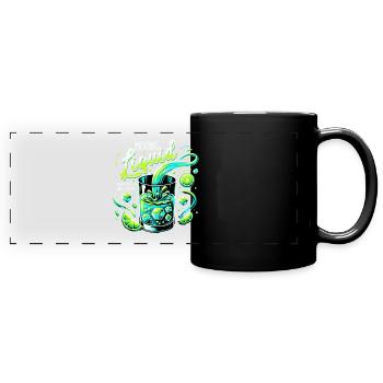 Handcrafted Mixology Enthusiast - Timeless - Panorama-Tasse farbig - Schwarz - Vorne