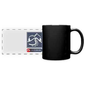 Mountain Leisure Graphics - Full Colour Panoramic Mug - black - Front