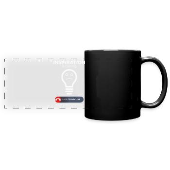 Luttes créatives – Inspiration et humour - Mug panoramique uni - noir - Devant