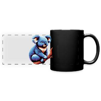Koala - Full Colour Panoramic Mug - black - Front
