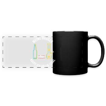 Meine Drogen – Völlig Legal ! - Panorama-Tasse farbig - Schwarz - Vorne