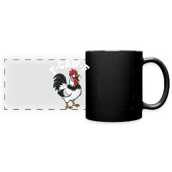 F-CAW-F  - Panorama-Tasse farbig - Schwarz - Vorne