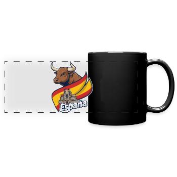 Toro Español con Barcelona - Mug panoramique uni - noir - Devant