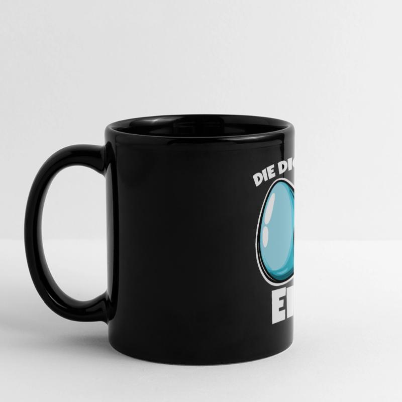 Dicke Eier die dicksten Eier Ostereier Panorama-Tasse farbig