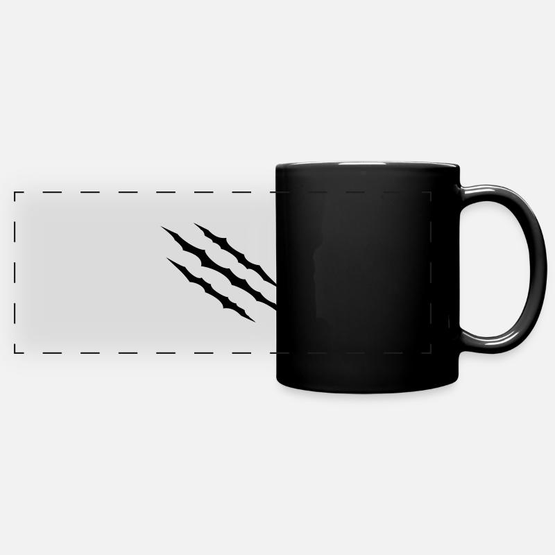 Scratches - Full Colour Panoramic Mug - black