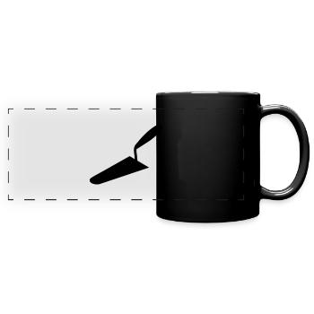 Kelle_g1 - Panorama-Tasse farbig - Schwarz - Vorne