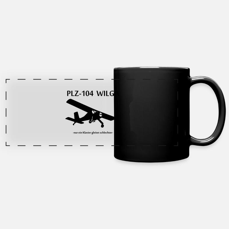 Wilga PZL-104 piano? - Full Colour Panoramic Mug - black