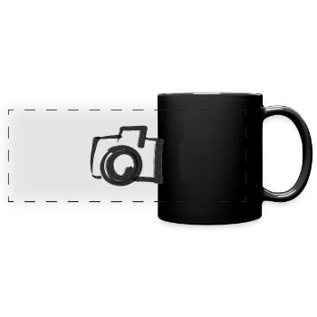 Kamera - Panorama-Tasse farbig - Schwarz - Vorne
