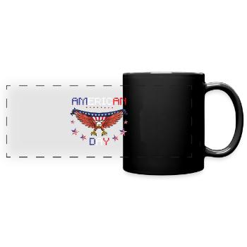 American Day - Full Colour Panoramic Mug - black - Front