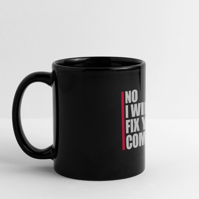 not fix your computer Panorama-Tasse farbig