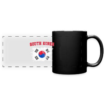 Les Coréens et la fierté Corée du Sud - Mug panoramique uni - noir - Devant