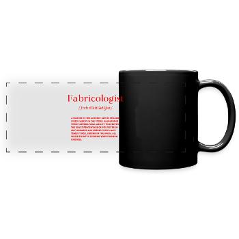 Définition du fabricologue - Mug panoramique uni - noir - Devant