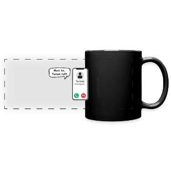 Gymnastics Calls - Sports Saying - ApriNoeScor - Full Colour Panoramic Mug - black - Front
