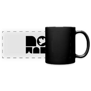 Chemise sans guerre - Mug panoramique uni - noir - Devant