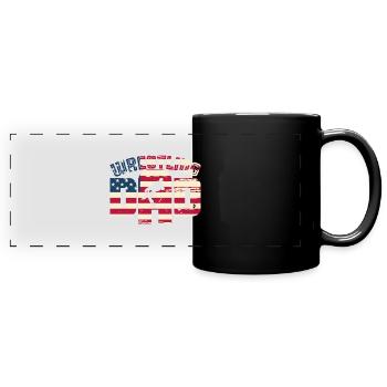 Lutte Slogan Arts Martiaux - Mug panoramique uni - noir - Devant