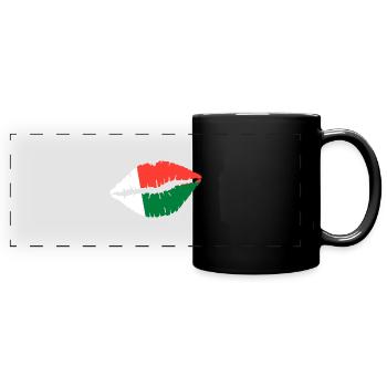 Drapeau de Madagascar, cadeau - Mug panoramique uni - noir - Devant