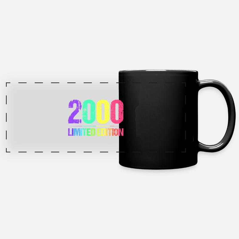 2000 Édition Limitée Vintage 00s Retro Vintage - Mug panoramique uni - noir