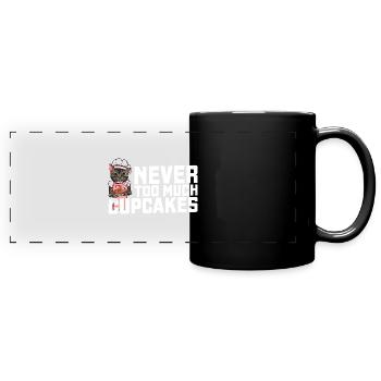 Hobby Baker Cat Cake Dessert Cuisson - Mug panoramique uni - noir - Devant