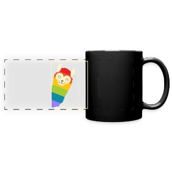 Rainbow Alpine - Mug panoramique uni - noir - Devant