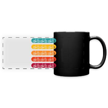 BIKE - Panorama-Tasse farbig - Schwarz - Vorne