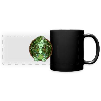 végétal d’Ayahuasca - Mug panoramique uni - noir - Devant