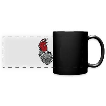 Chemise drôle de voiture auto cadeau mécanique - Mug panoramique uni - noir - Devant
