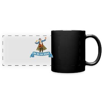 Lustiger Bananana Ludwig Van Beethoven Komponist - Panorama-Tasse farbig - Schwarz - Vorne
