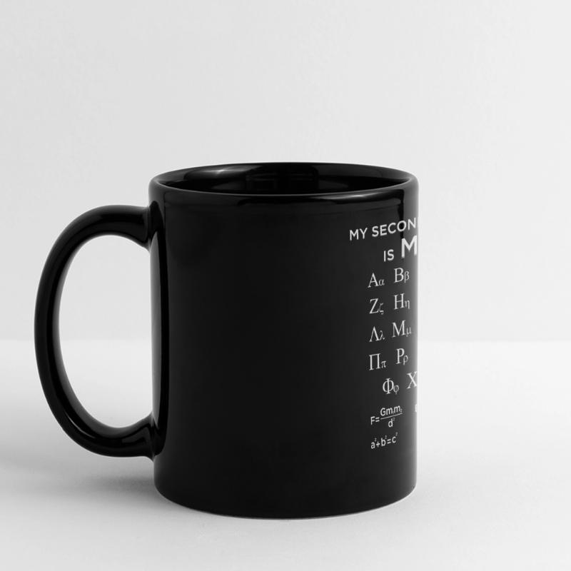 My Second Language Is Math Funny Mathematician Full Colour Panoramic Mug