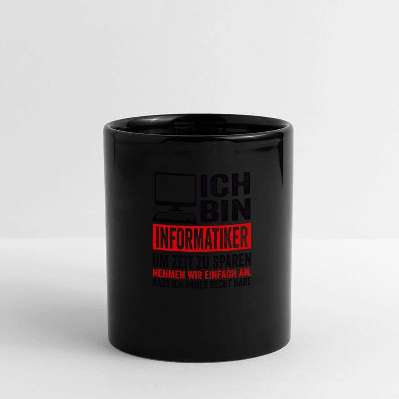Informatiker IT Experte Informatik Informatik Lust Panorama-Tasse farbig