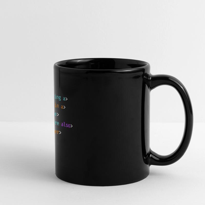 99 Little Bugs In The Code Programmierer Coding Panorama-Tasse farbig