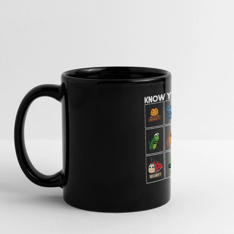 Know Your Bugs Programmer Coding Full Colour Panoramic Mug