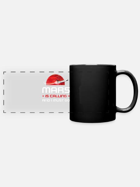Mars - Panorama-Tasse farbig - Schwarz