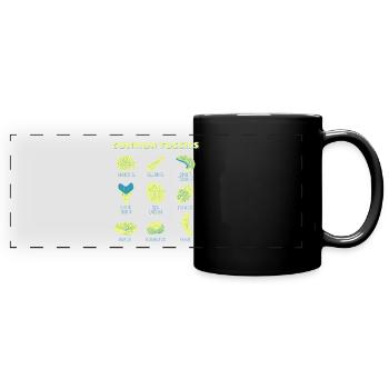 Fossils Collection Gift Fossil Hunters - Full Colour Panoramic Mug - black - Front