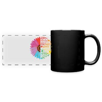 Autism Awareness - Full Colour Panoramic Mug - black - Front