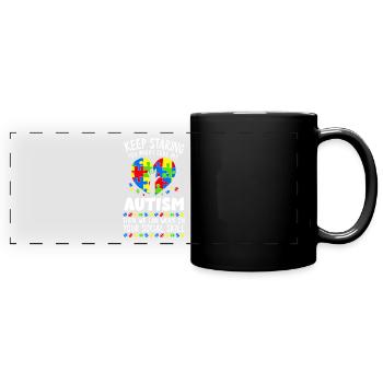 Autism Awareness - Full Colour Panoramic Mug - black - Front