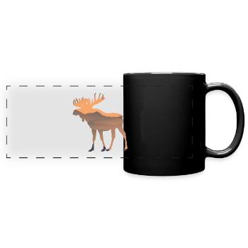 elk - Full Colour Panoramic Mug - black - Front