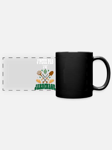 J' Peux Pas, J'ai Jardinage Cadeau Jardinage - Mug panoramique uni - noir