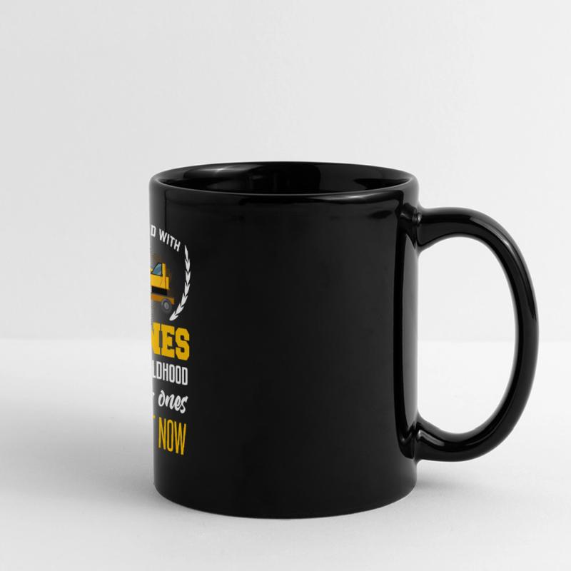 Crane operator Crane operator construction site work Full Colour Panoramic Mug