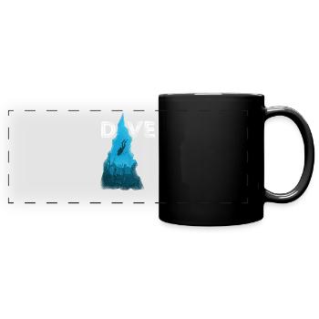 Scuba Diving Diver Dive - Mug panoramique uni - noir - Devant