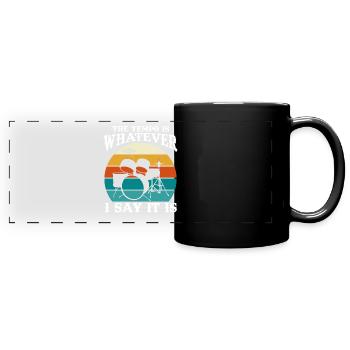 Tempo Whatever I Say it Is Batteur Vintage - Mug panoramique uni - noir - Devant
