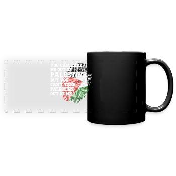 Palestine Flag Pride Palestine - Full Colour Panoramic Mug - black - Front