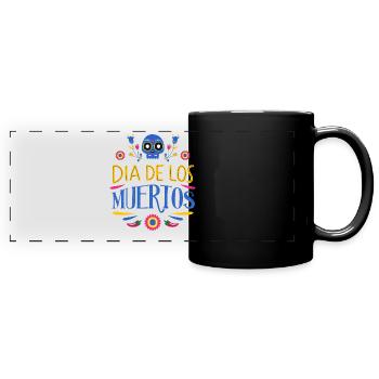 Dia de los Muertos - Full Colour Panoramic Mug - black - Front
