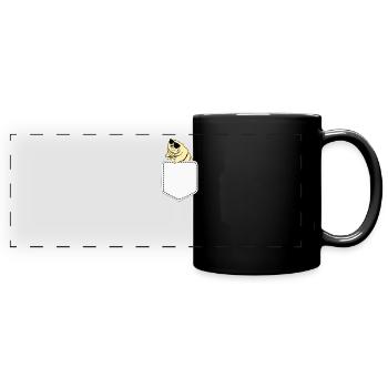 Tardigrade with sunglasses water bear - Full Colour Panoramic Mug - black - Front