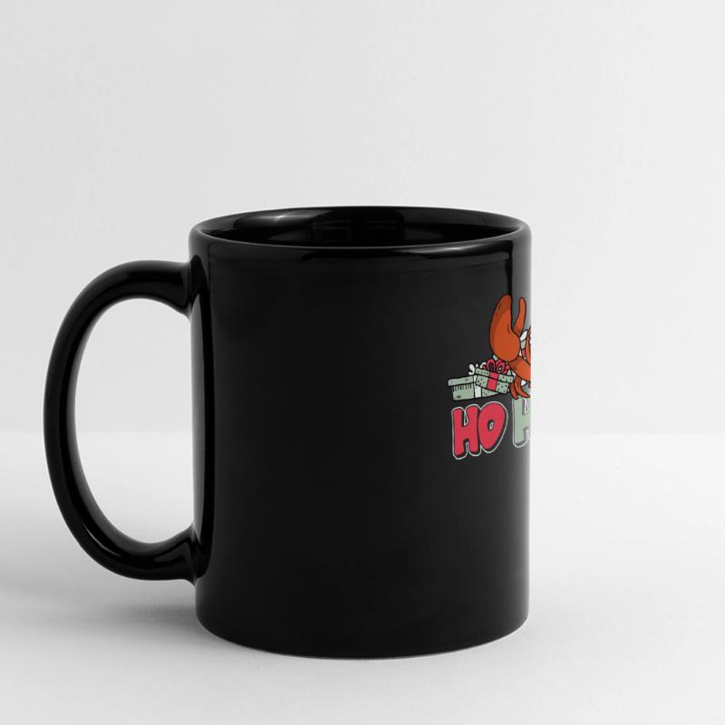 Weihnachtskrebse Panorama-Tasse farbig