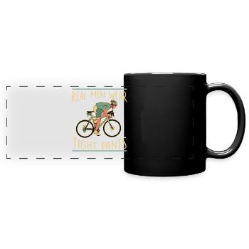 Road Bike Bicycle Road Cyclist Cycling Cyclist - Full Colour Panoramic Mug - black - Front