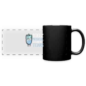 Larmes d'étudiants en médecine - Mug panoramique uni - noir - Devant