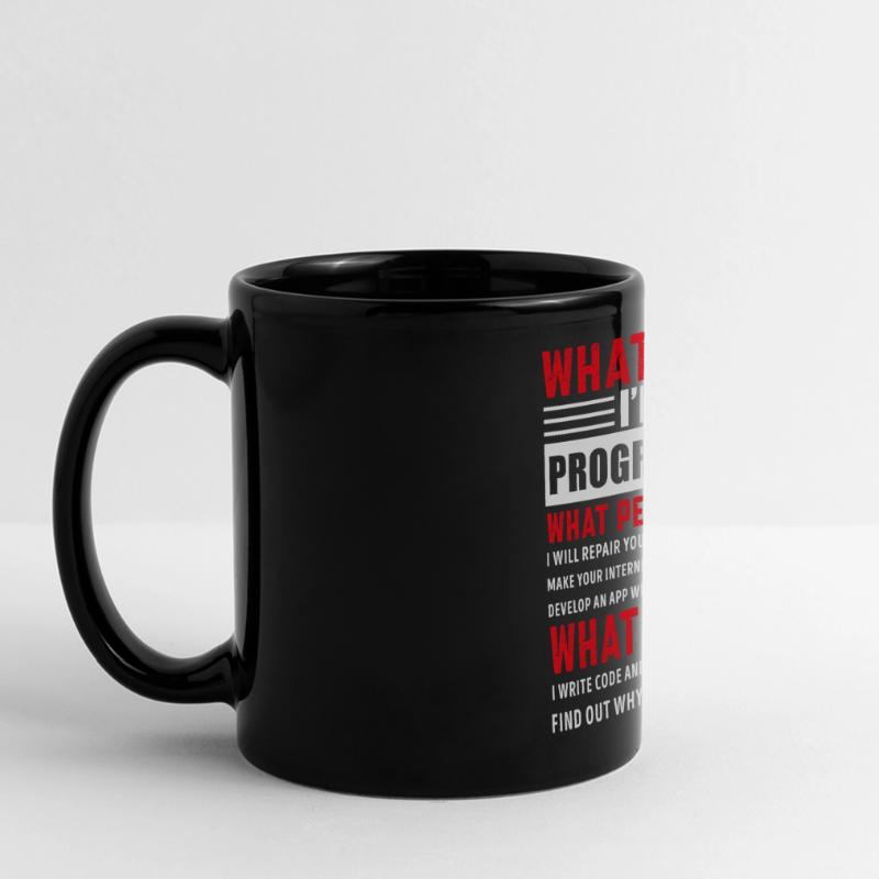 Lustige Programmierung Programmierung Programmierer Geschenk Panorama-Tasse farbig