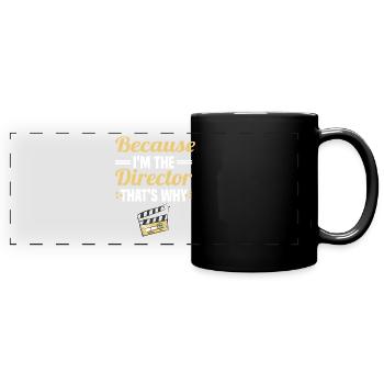 Director Filmmaker Feature Film Film - Full Colour Panoramic Mug - black - Front